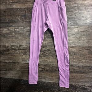Gymshark Purple Leggings Form-Fitting Performance Wear Pants